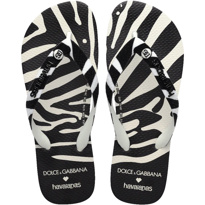 Chinelo Havaianas Dolce&Gabbana Zebra