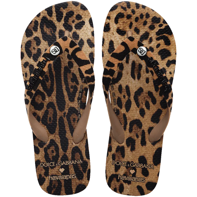 Chinelo Havaianas Dolce&Gabbana Leopard