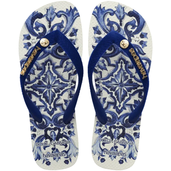 Chinelo Havaianas Dolce&Gabbana Blu Mediterraneo