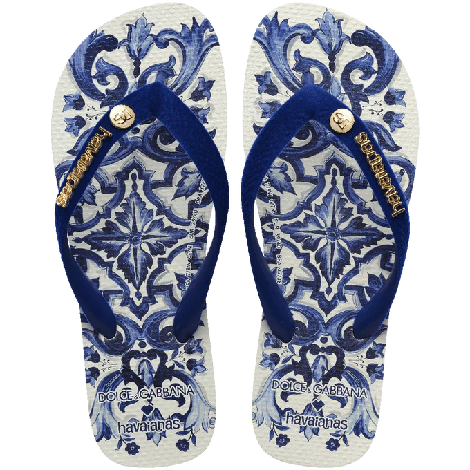 Chinelo Havaianas Dolce&Gabbana Blu Mediterraneo