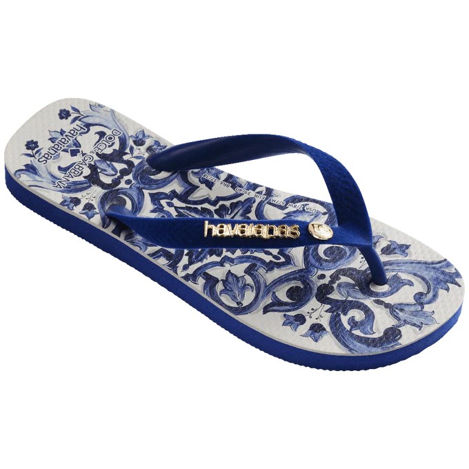 Chinelo Havaianas Dolce&Gabbana Blu Mediterraneo