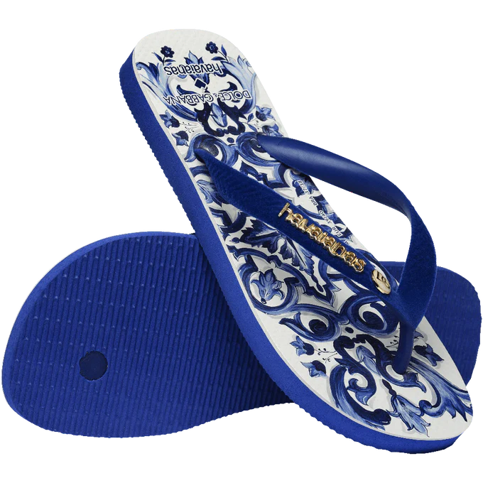 Chinelo Havaianas Dolce&Gabbana Blu Mediterraneo