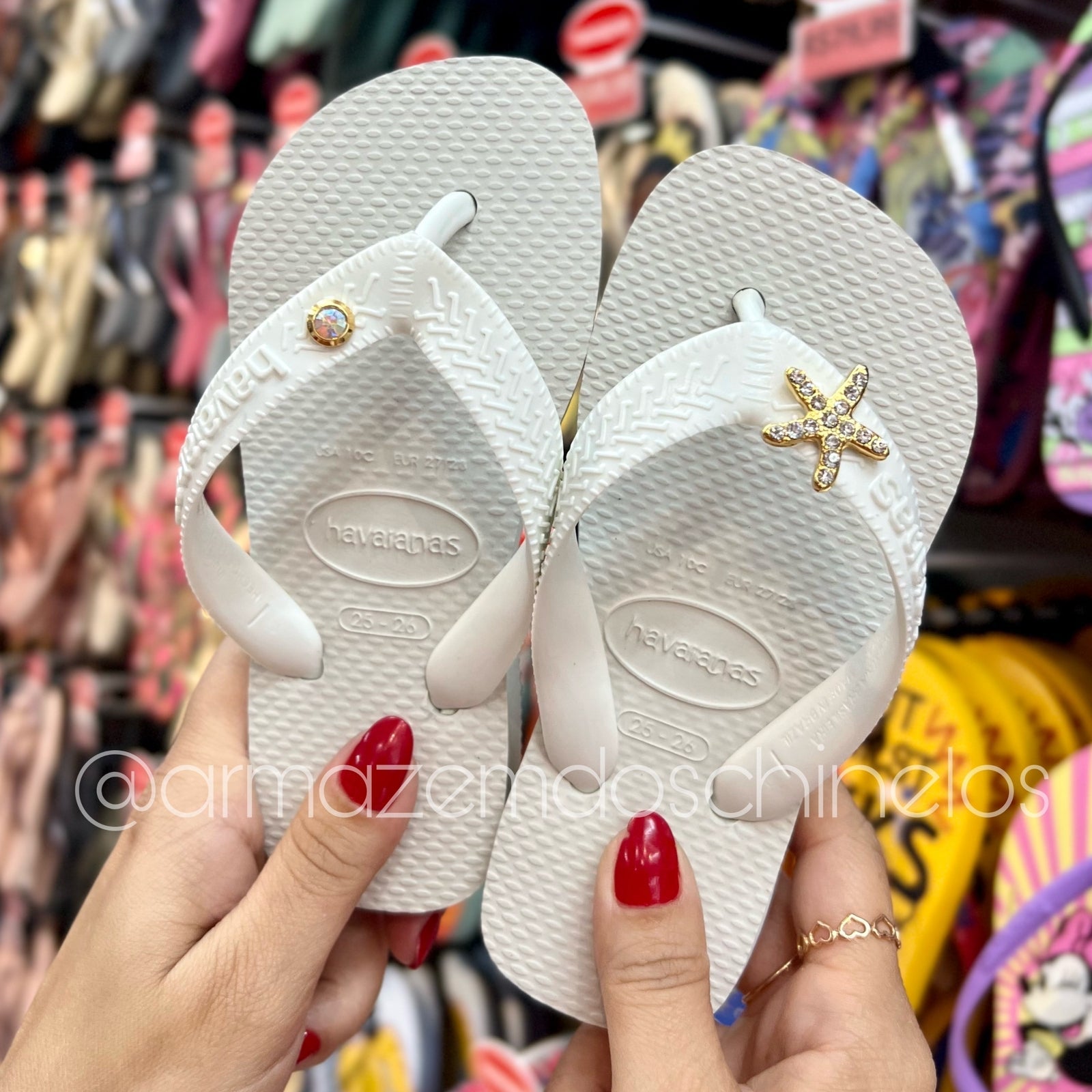 Havaianas Top Kids + Pingente Estrela e ponto de luz